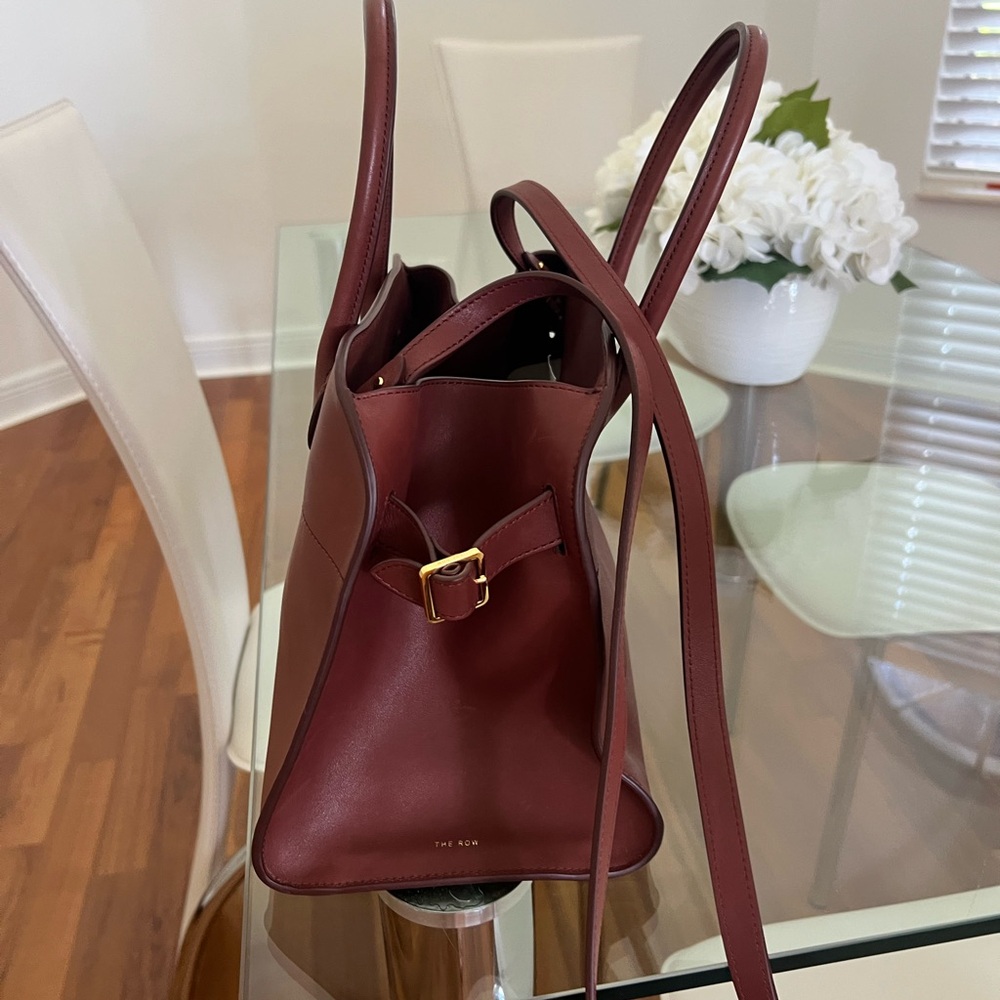 The Row Maroon Leather Satchel Size 12 - Picture 2 of 6